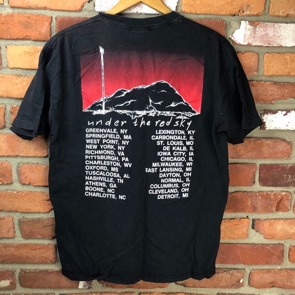 Vintage BOB DYLAN UNDER THE RED SKY TOUR T SHIRT - Picture 2 of 5